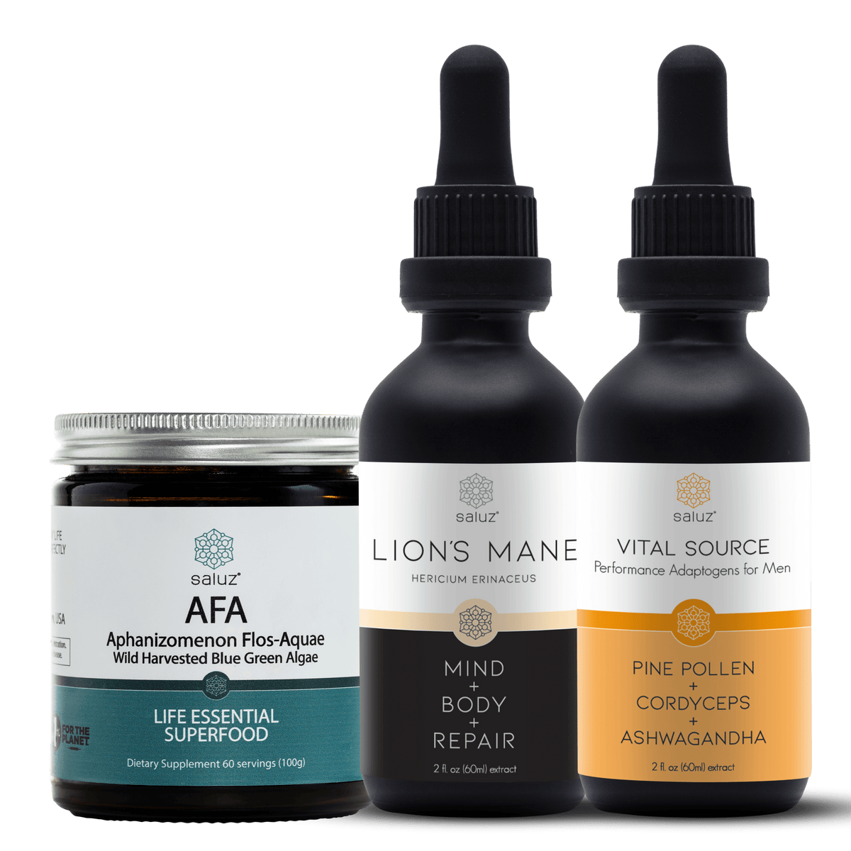 AFA + Lion’s Mane + Vital Energy Pairing - Saluz Health